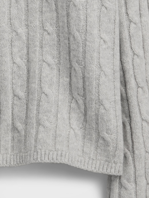 CashSoft Cable-Knit Crewneck Sweater