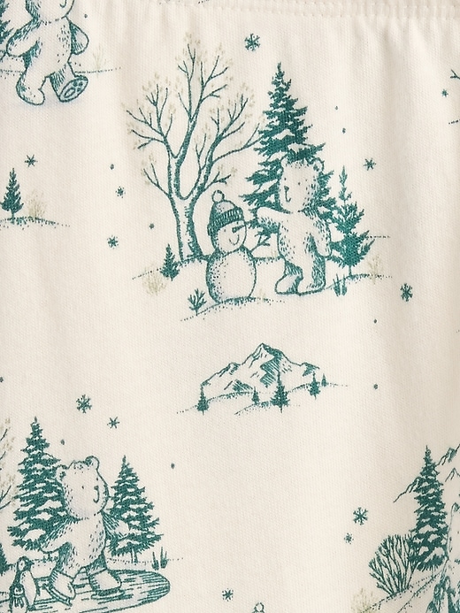 L'image numéro 3 présente Pantalon Premiers essentiels à taille extensible en coton biologique pour Bébé