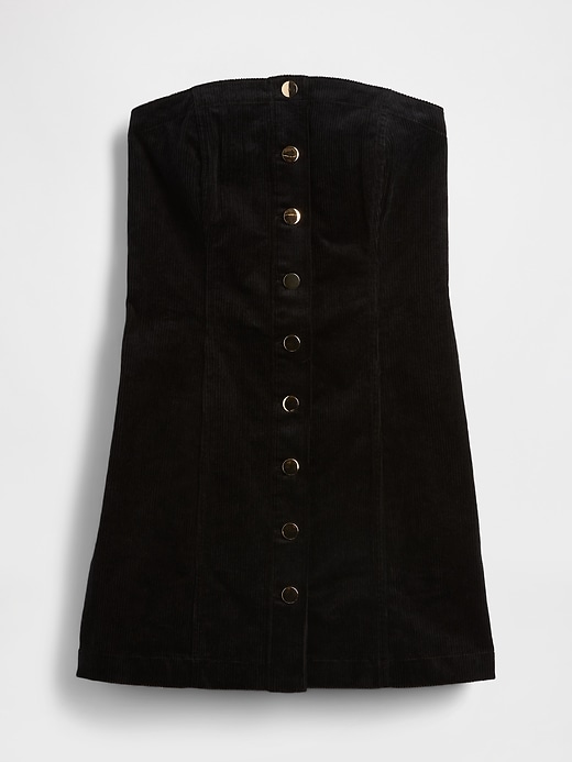 Image number 7 showing, Corduroy Strapless Mini Dress