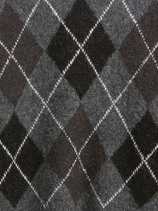 Image number 4 showing, Wool-Blend Relaxed Argyle Sweater