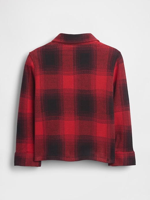 Image number 3 showing, Baby & Toddler Knit Jersey Plaid Shirt