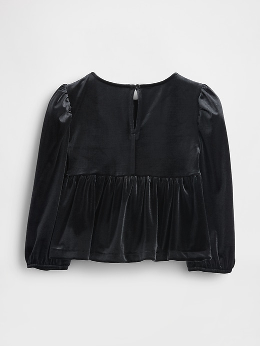 Image number 3 showing, Baby & Toddler Velour Bow Top