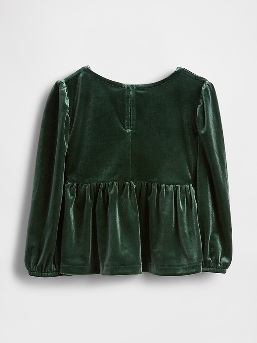 Image number 3 showing, Baby & Toddler Velour Bow Top