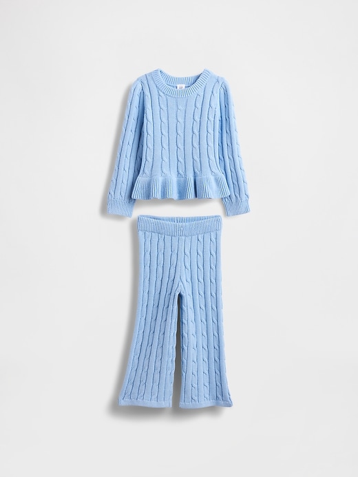 Image number 2 showing, Baby & Toddler Cable-Knit Sweater Set