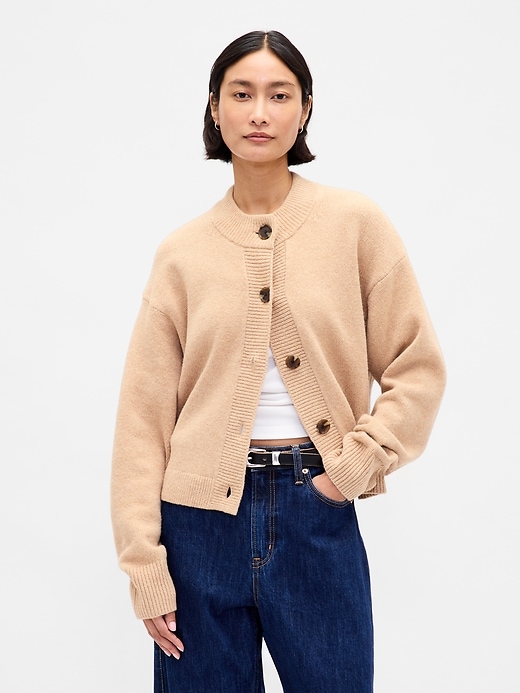 Image number 1 showing, CashSoft Oversized Chunky Cardigan