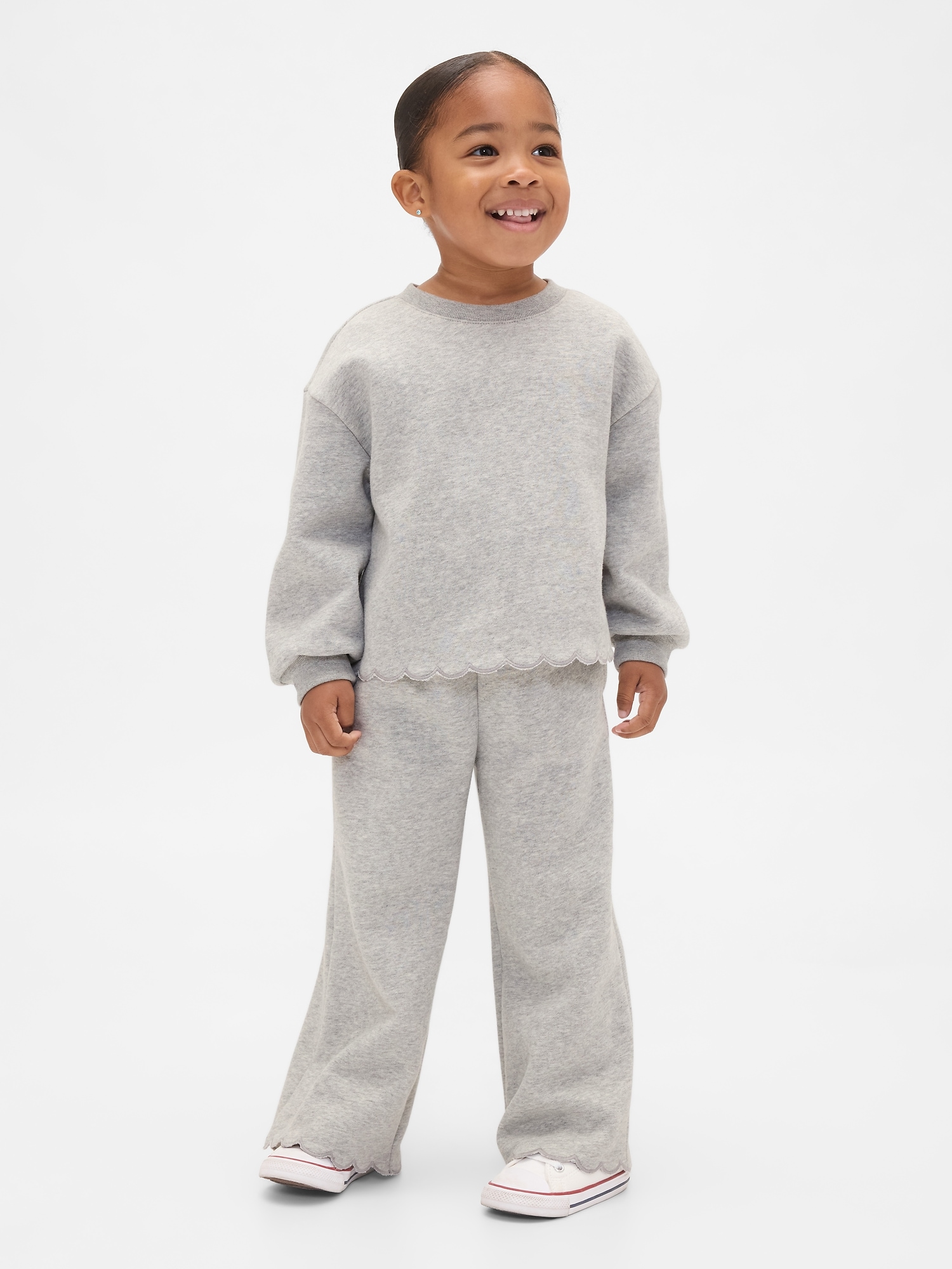 Baby & Toddler VintageSoft Scalloped Sweat Set