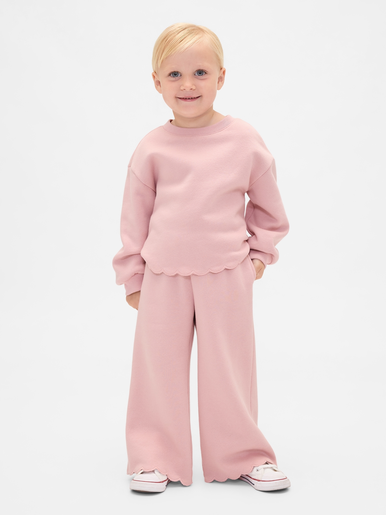 Baby & Toddler VintageSoft Scalloped Sweat Set