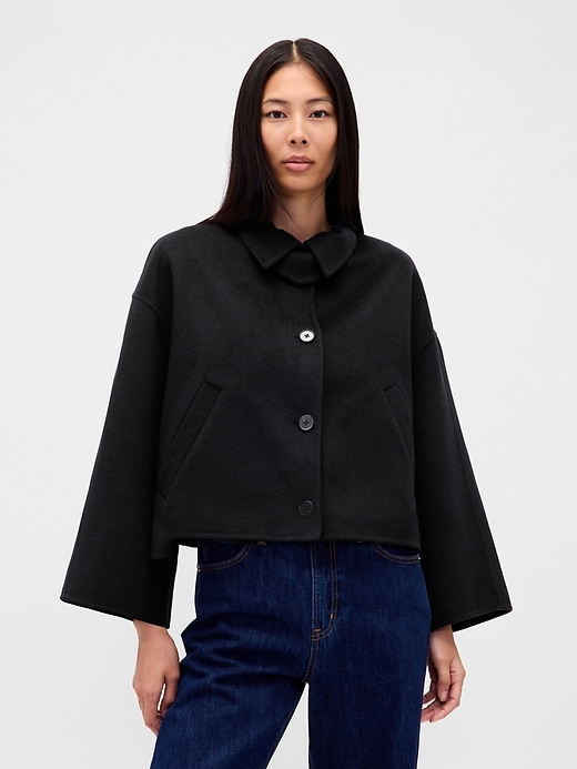 Image number 1 showing, Wool-Blend Swing Jacket