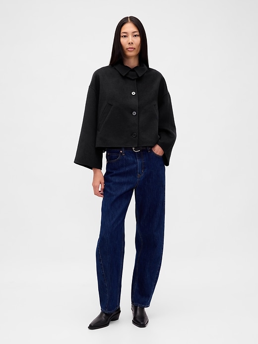 Image number 2 showing, Wool-Blend Swing Jacket