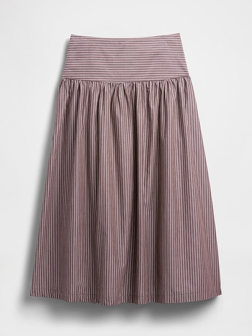 Image number 6 showing, Poplin Drop-Waist Maxi Skirt