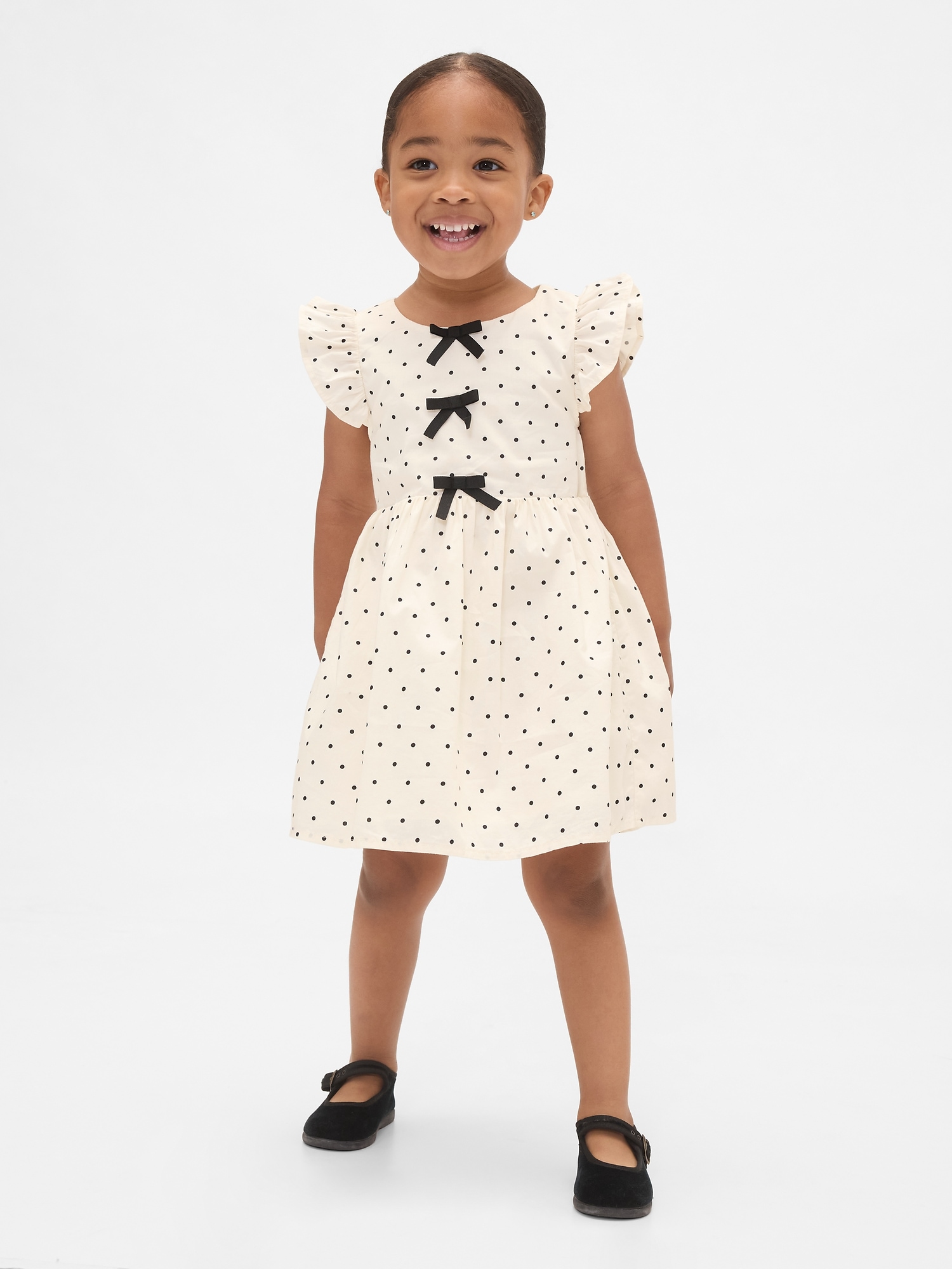 Baby & Toddler Flutter Sleeve Bow Dress