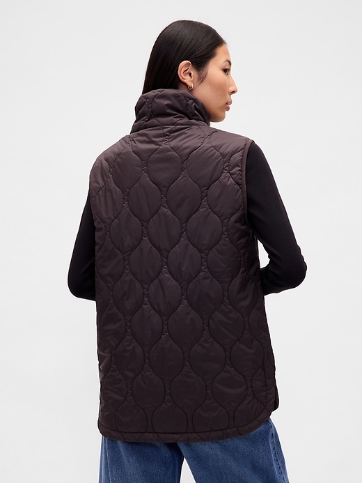 Image number 3 showing, Recycled Lightweight Quilted Puffer Vest