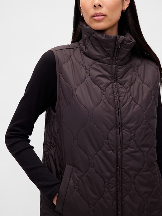 Image number 4 showing, Recycled Lightweight Quilted Puffer Vest