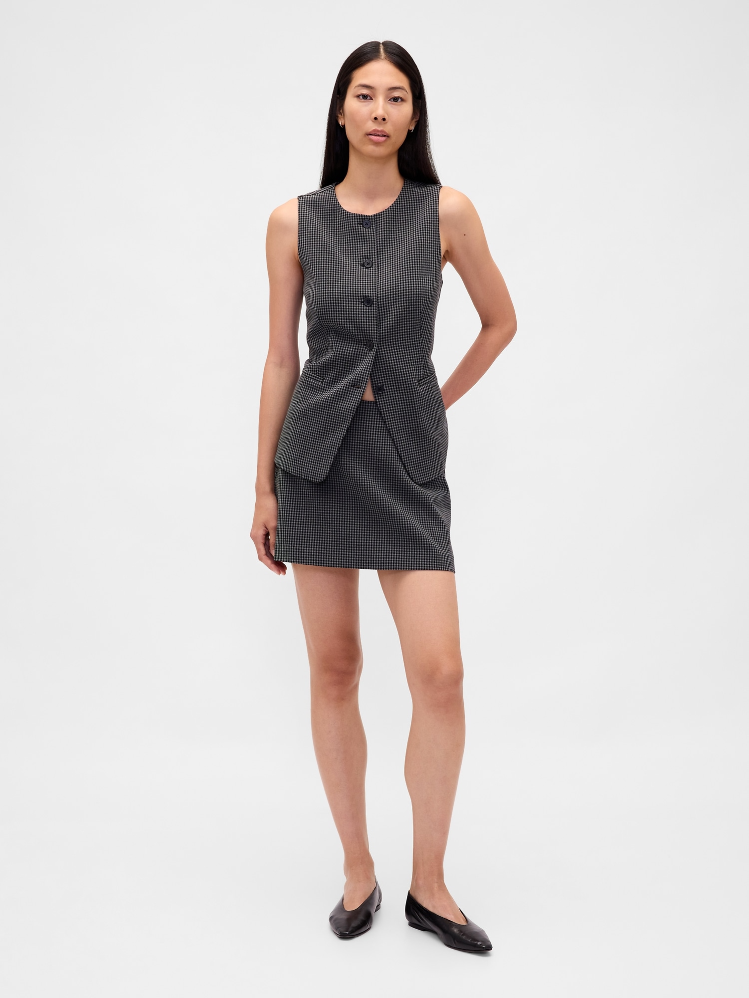 Herringbone Mini Skort