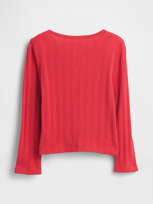 Image number 2 showing, Baby & Toddler Pointelle Bow Top