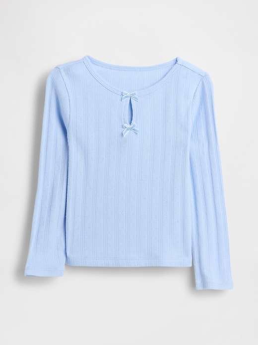 Image number 1 showing, Baby & Toddler Pointelle Bow Top