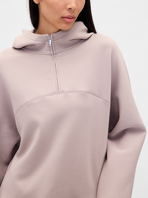Image number 3 showing, GapFit Oversized Quarter-Zip Hoodie