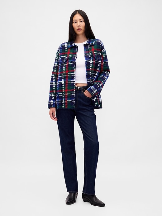 Image number 2 showing, CashSoft Oversized Shirt Jacket