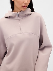 Image number 3 showing, GapFit Oversized Quarter-Zip Hoodie