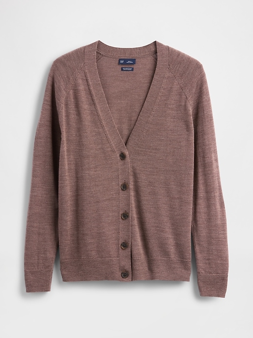 Image number 5 showing, 100% Merino Wool Boyfriend Cardigan