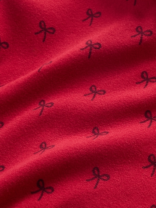 Image number 3 showing, Baby Softspun Bow Pocket Footed One-Piece