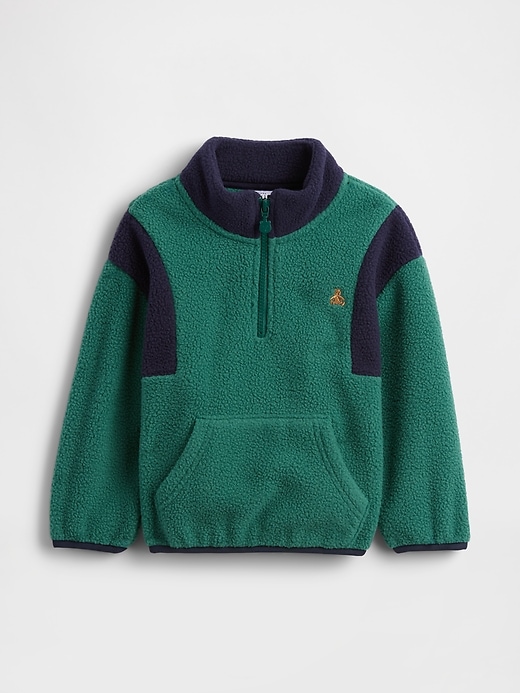 Image number 1 showing, Baby & Toddler Cozy Quarter-Zip Pullover