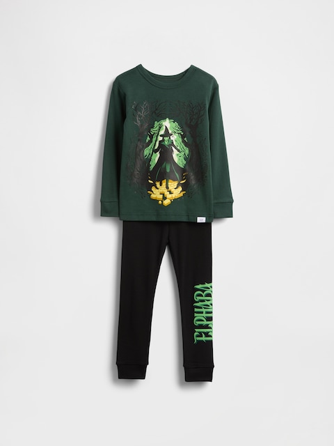 PYJAMA EN COTON BIOLOGIQUE BROSSÉ À IMPRIMÉ DE WICKED POUR BÉBÉ ET TOUT-PETIT