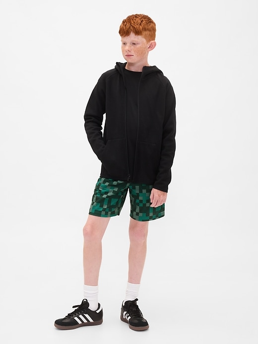 Image number 1 showing, Kids GapFit 6" Recycled Mesh Easy Shorts