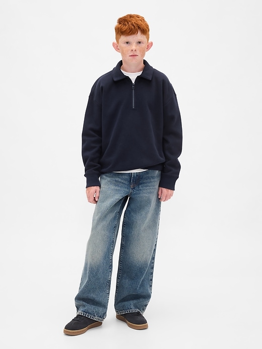 Image number 4 showing, Kids VintageSoft Quarter-Zip Pullover
