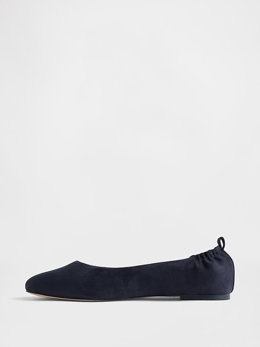 Image number 5 showing, Vegan Suede Ballet Flats