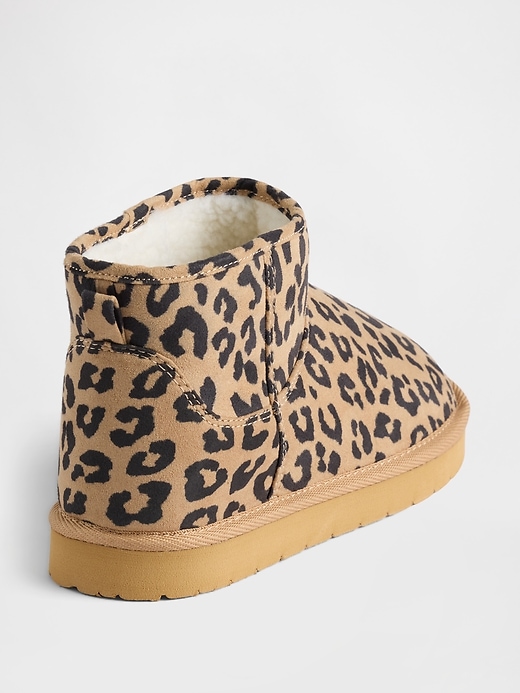 Image number 4 showing, Kids Vegan Suede Sherpa-Lined Boots