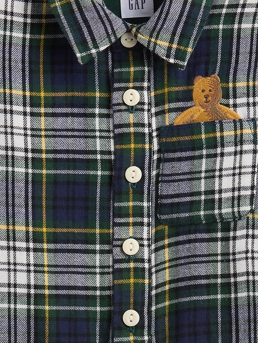 Baby Flannel Bear Pocket One-Piece