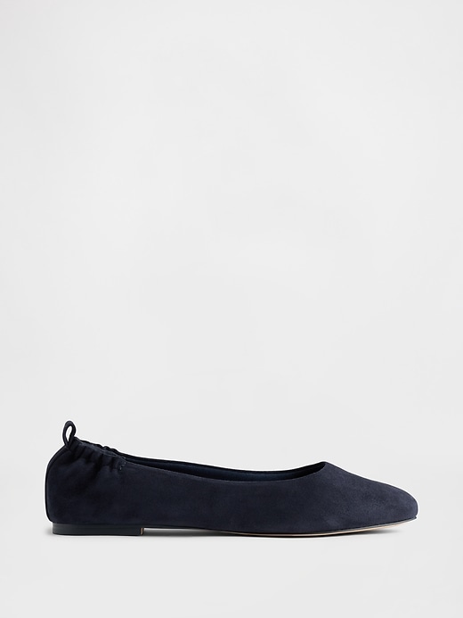 Image number 1 showing, Vegan Suede Ballet Flats