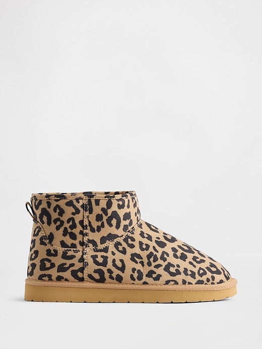 Image number 1 showing, Kids Vegan Suede Sherpa-Lined Boots