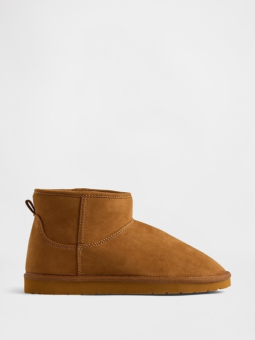 Image number 1 showing, Kids Vegan Suede Sherpa-Lined Boots
