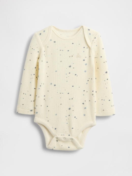Image number 1 showing, Baby Softspun Waffle Bodysuit