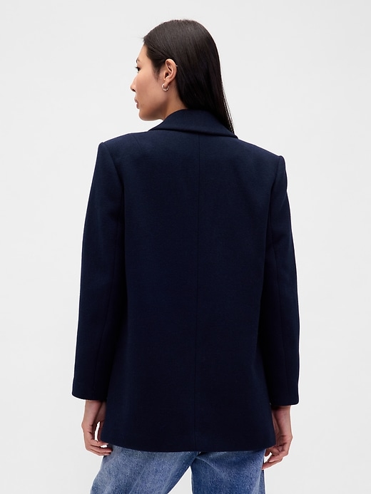 Image number 3 showing, Oversized Wool-Blend Blazer