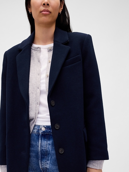 Image number 4 showing, Oversized Wool-Blend Blazer