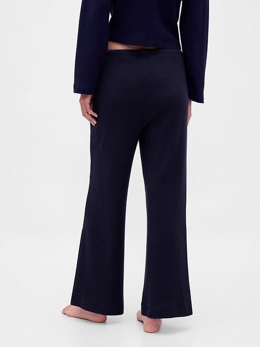 Image number 4 showing, Waffle Wide-Leg PJ Pants