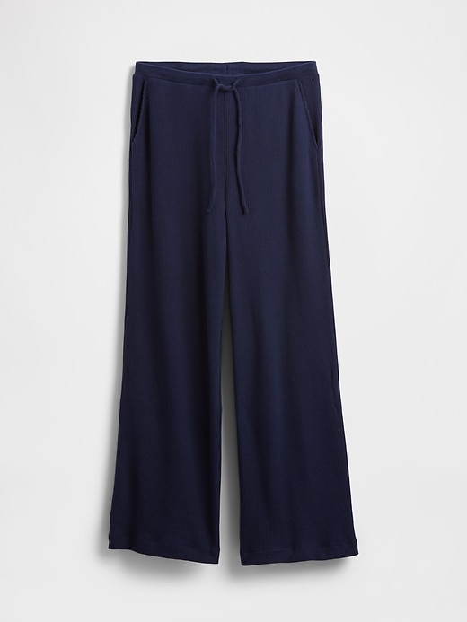 Image number 6 showing, Waffle Wide-Leg PJ Pants