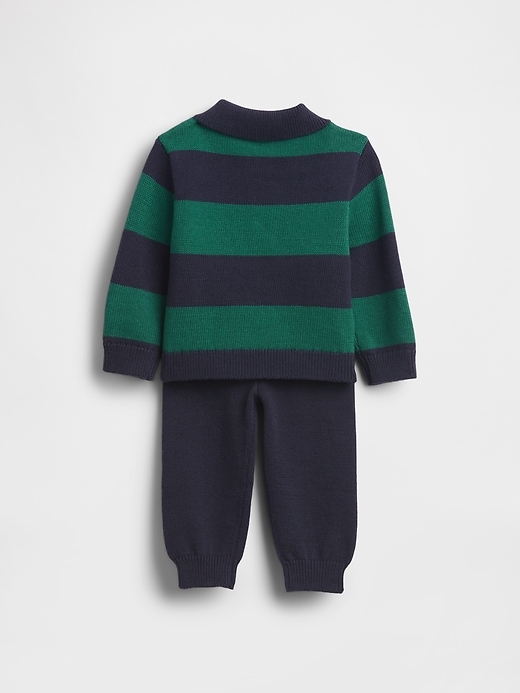 Image number 2 showing, Baby Polo Sweater Outfit Set