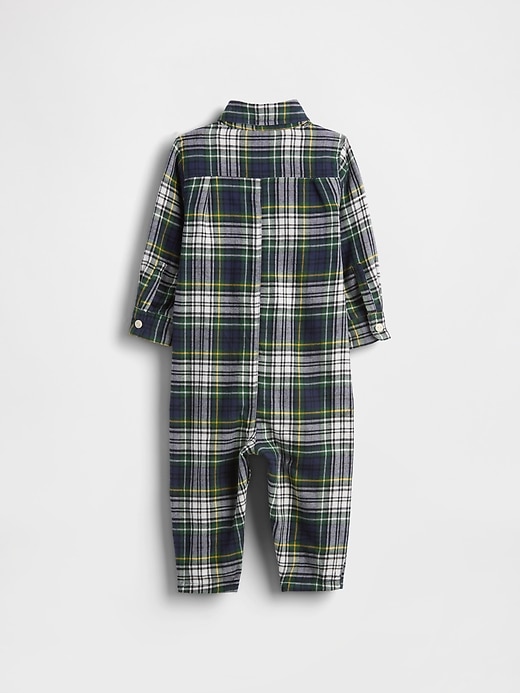 Baby Flannel Bear Pocket One-Piece