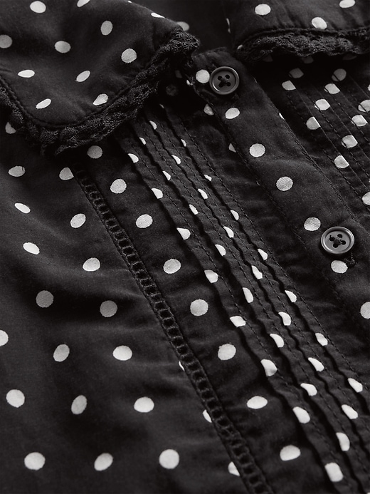 Image number 5 showing, Puff-Sleeve Collared Top