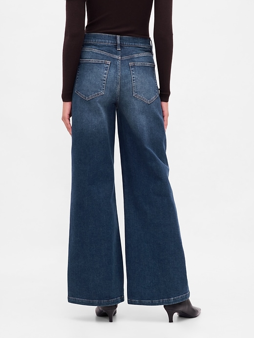 Image number 4 showing, High Rise Stride Wide-Leg Jeans