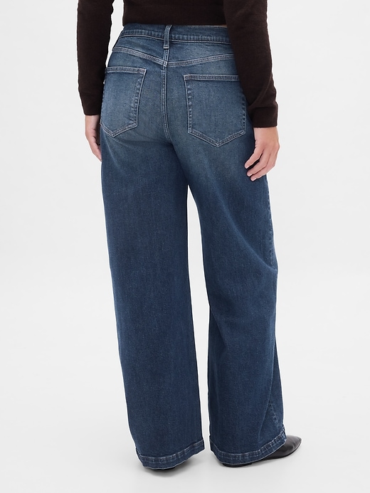 Image number 6 showing, High Rise Stride Wide-Leg Jeans