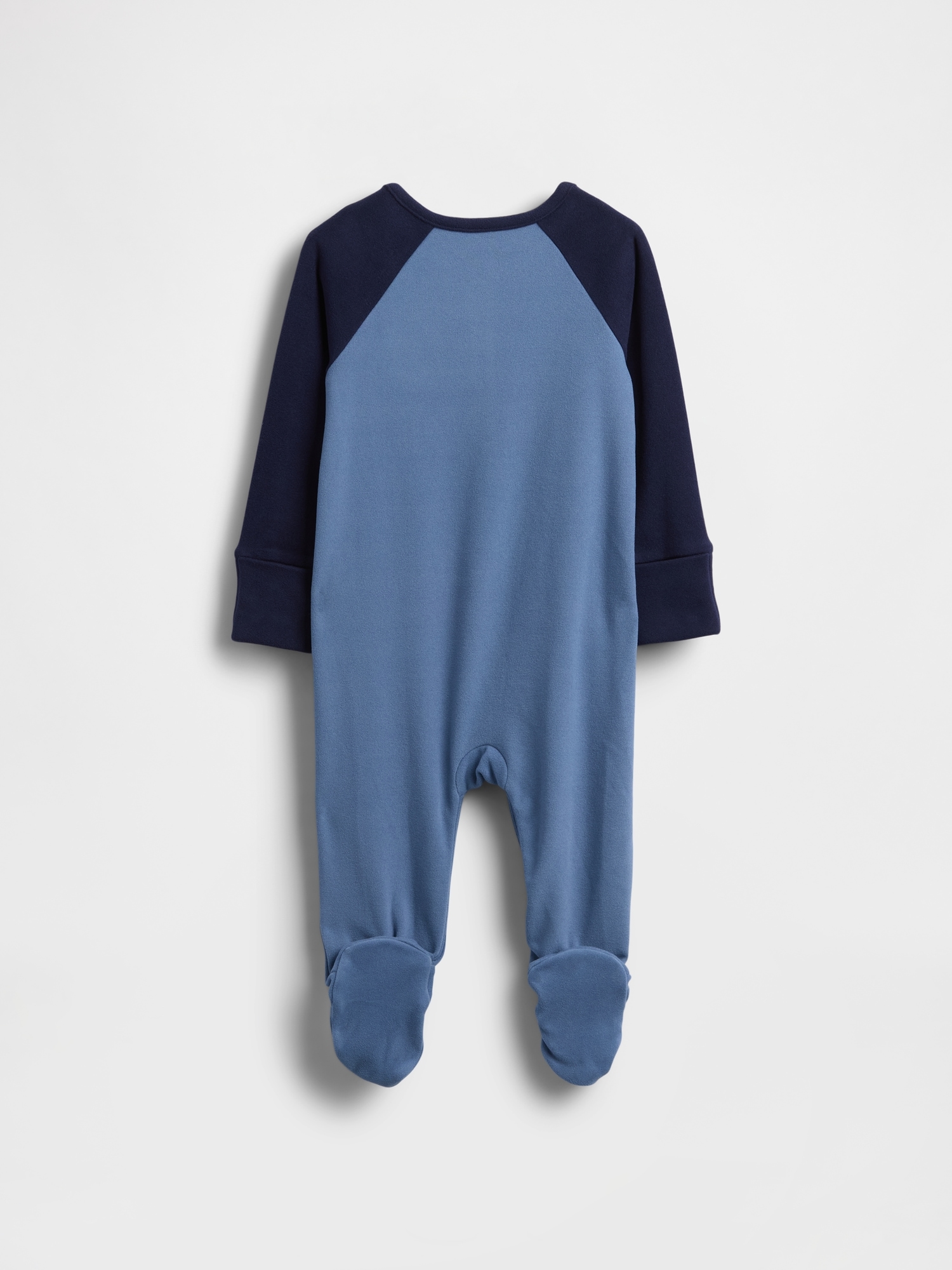 Baby Softspun Colorblock Henley Footed One-Piece
