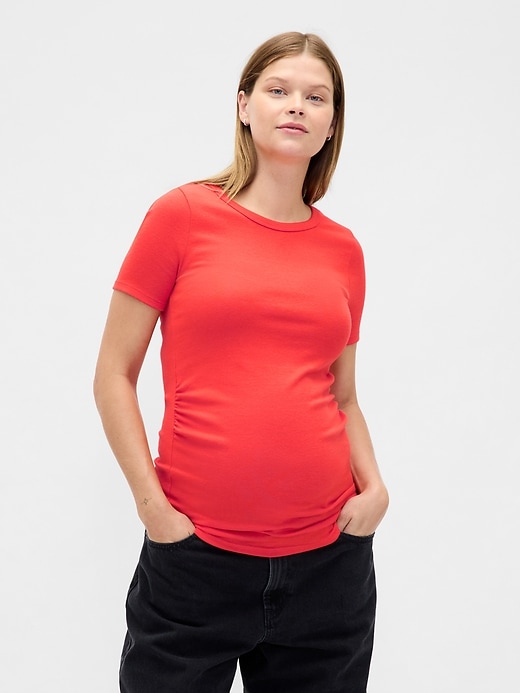 Image number 1 showing, Maternity Modern Crewneck T-Shirt
