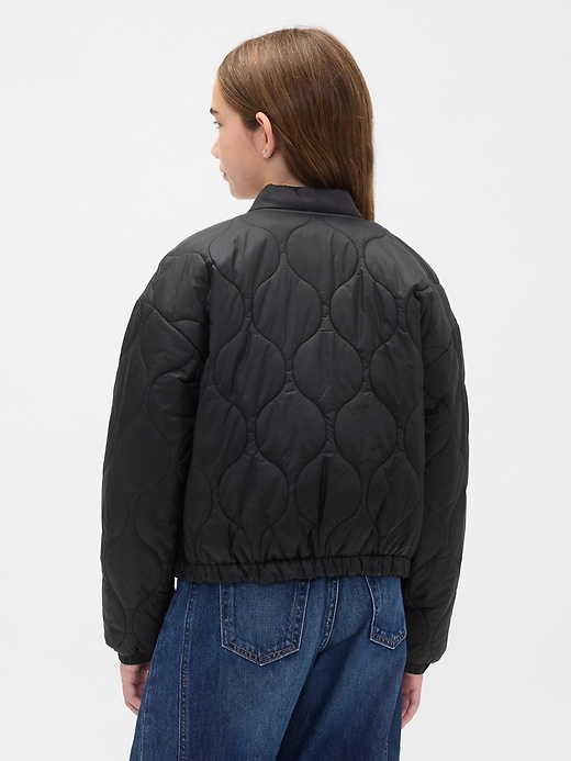 Image number 3 showing, Kids Recycled Lightweight Quilted Puffer Jacket