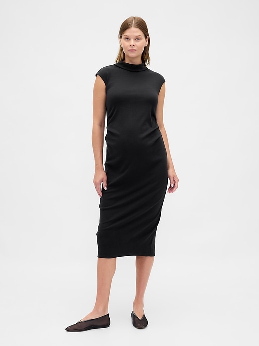 Image number 1 showing, Maternity Modern Mockneck Dress