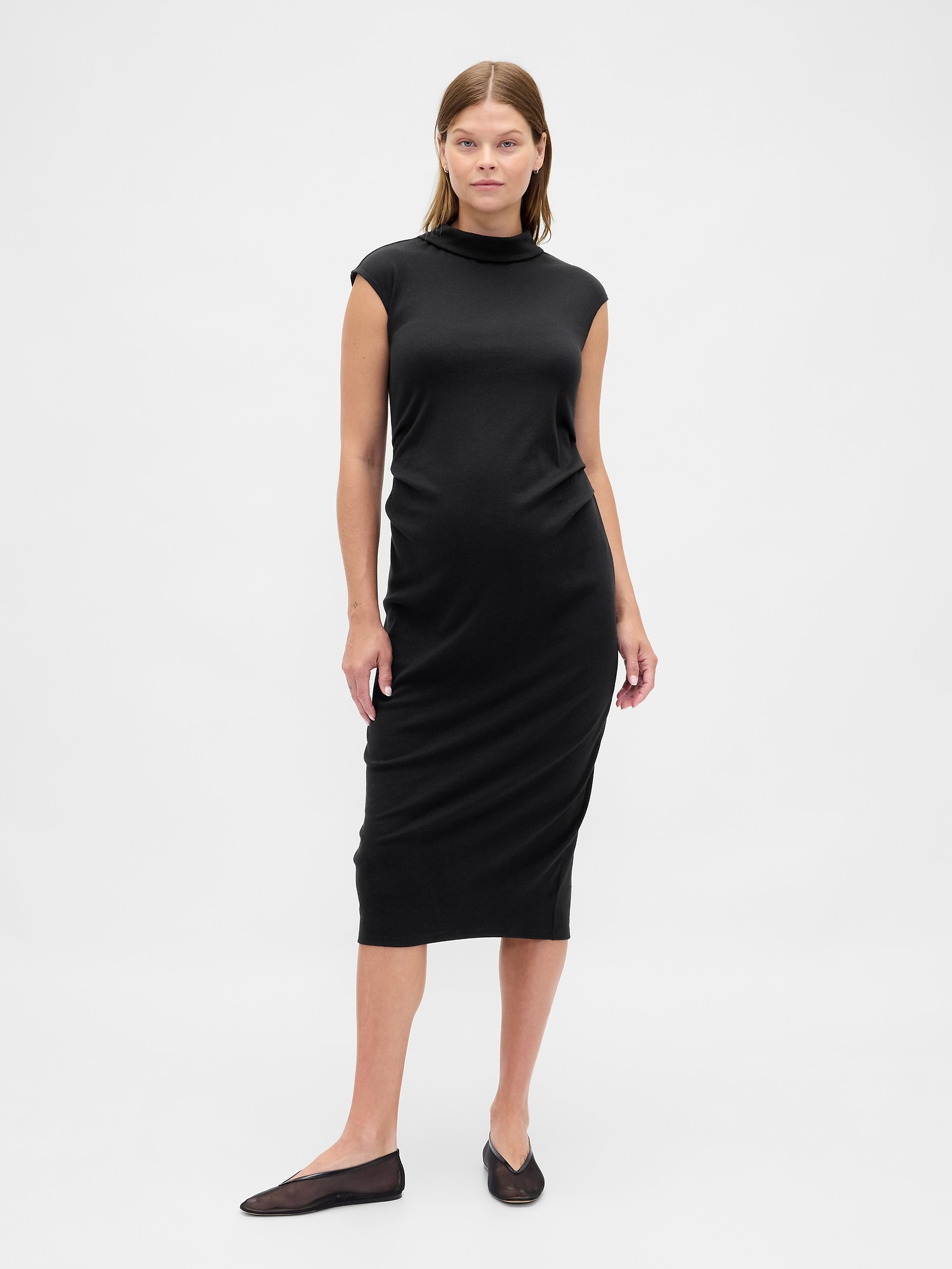 Maternity Modern Mockneck Dress